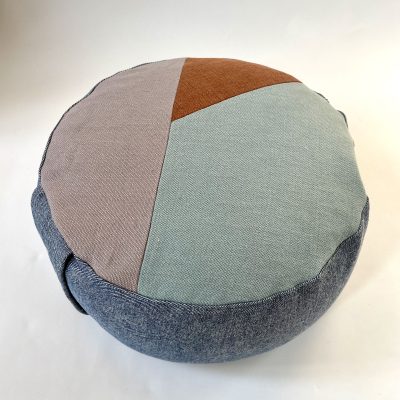 Pouffe - Mauve/ Rust/ Sea green
